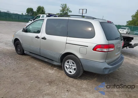 2001 Toyota Sienna Le z USA, uszkodzony, nr VIN 4T3ZF13CX1U363176